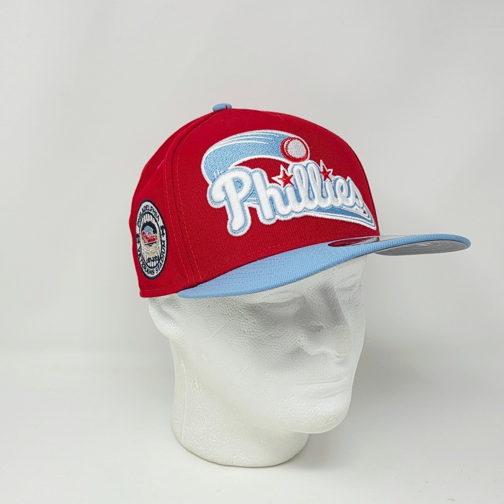 New‎ Era 9Fifty Philadelphia Phillies Snapback Hat Stadium Patch A-Frame Cap Red